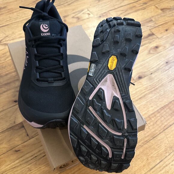 Topo Running Shoes TRAIL runners MTN Racer 3 hiking vibram Sneakers women 10.5 - Picture 3 of 4